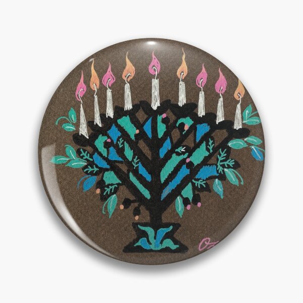 Item preview, Hanukkiah Tree with Berries designed and sold by Olga Zamlinsky.