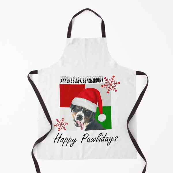 Item preview, Happy Pawlidays – Christmas Appenzeller Sennenhund Dog Design w/ Santa Hat designed and sold by platinumblks.