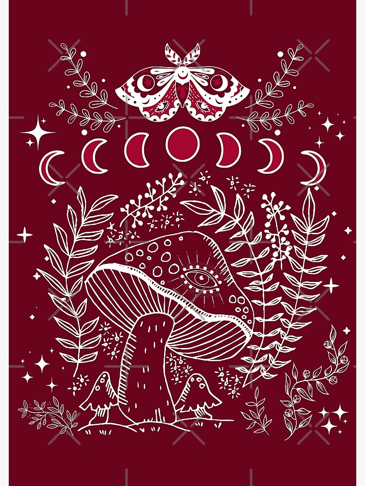 Cottagecore Katze Shirt - Lustiges Pilz Design Langarmshirt