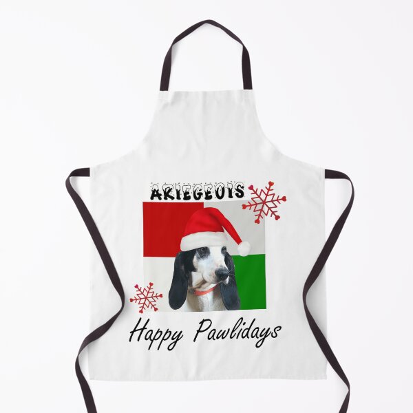 Item preview, Happy Pawlidays – Christmas Ariegeois Dog Design w/ Santa Hat designed and sold by platinumblks.