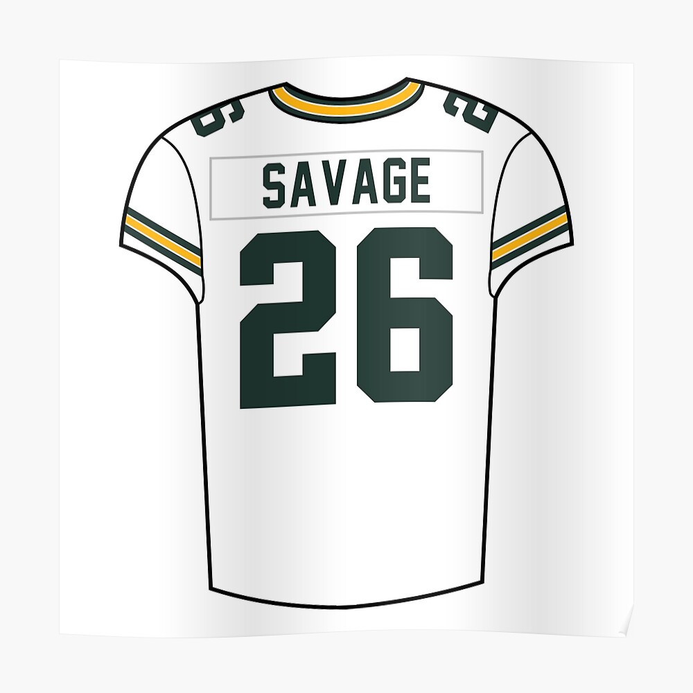 Jerseyrama Darnell Savage Jersey #26 Green Bay Unsigned Custom Stitched White Football New No Brands/Logos Sizes S-3xl, Size: Medium