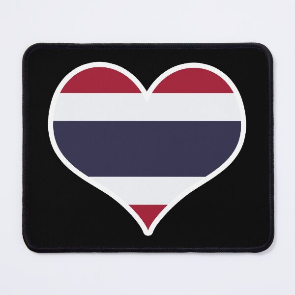 Item preview, Thailand Flag Heart designed and sold by PKHalford.