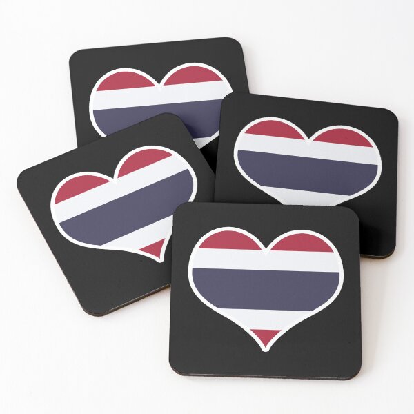 Item preview, Thailand Flag Heart designed and sold by PKHalford.