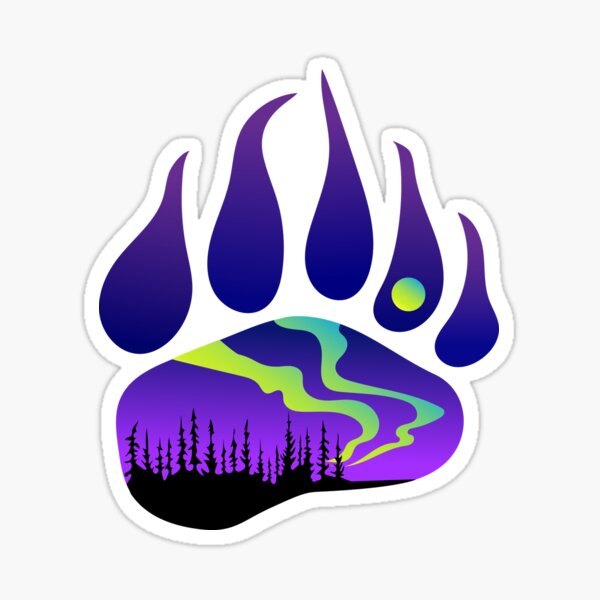 Item preview, Northern Lights Bear Indigenous WAWEZHI CANADA designed and sold by WAWEZHI.