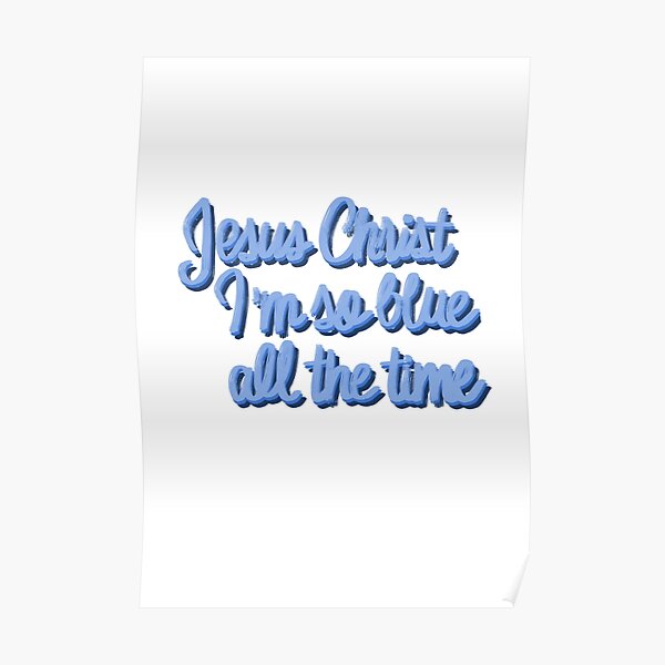 "Funeral lyrics Phoebe Bridgers" Poster by retrotonight Redbubble