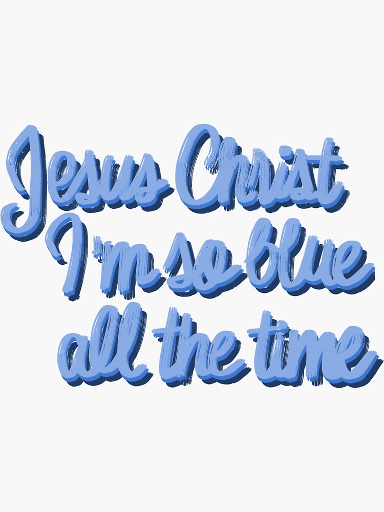 "Funeral lyrics Phoebe Bridgers" Sticker for Sale by retrotonight