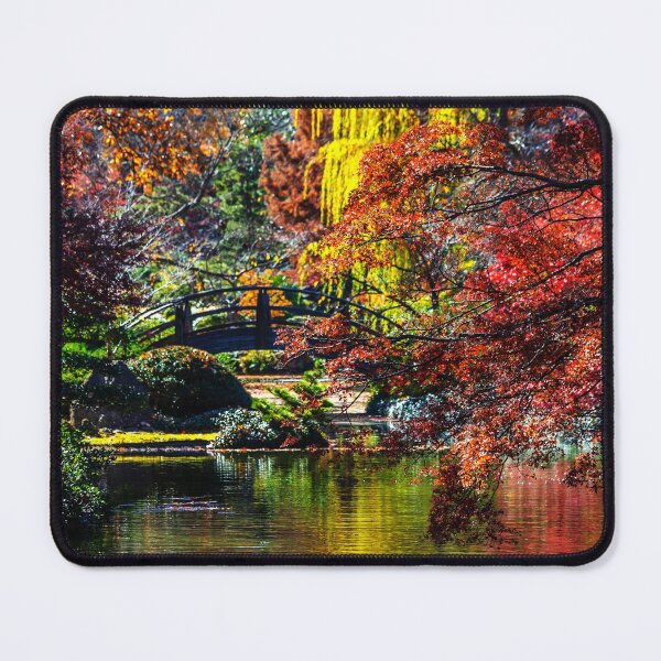 Item preview, Colorful garden with small lake designed and sold by mrtom414.