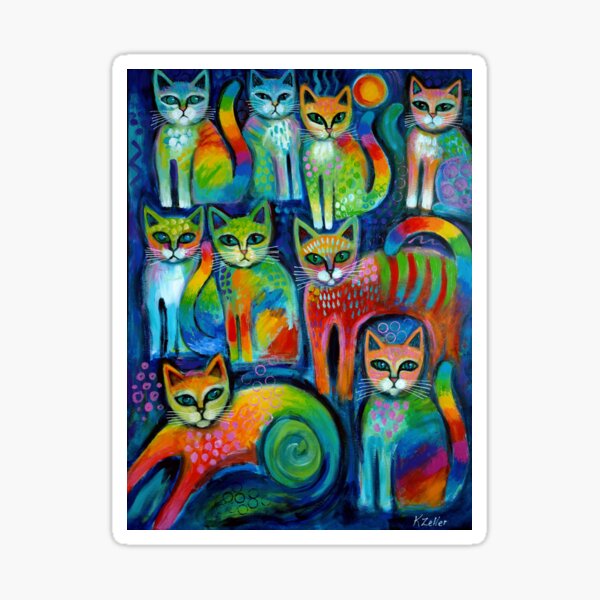 Nine Pussycats Sticker