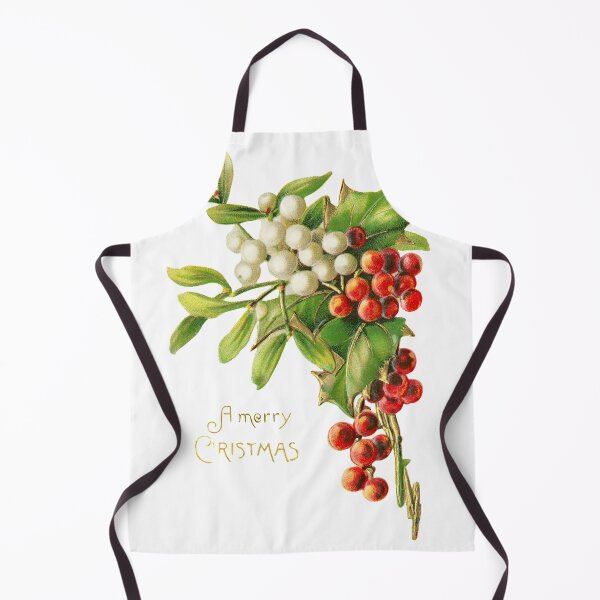 Item preview, A Merry Christmas. Vintage Holly and Mistletoe (ca. Early 1900s) designed and sold by IMPHives.