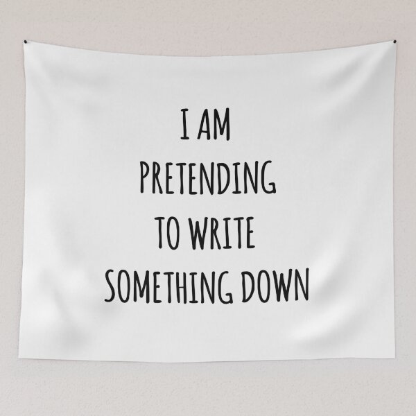 Item preview, i am pretending to write something down designed and sold by Made-By-Art.