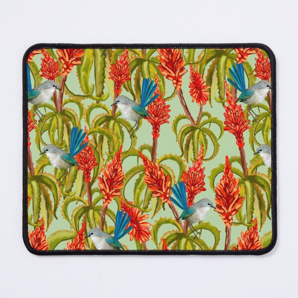 Item preview, Fairy Wren with Aloes designed and sold by Sarah Hearfield.
