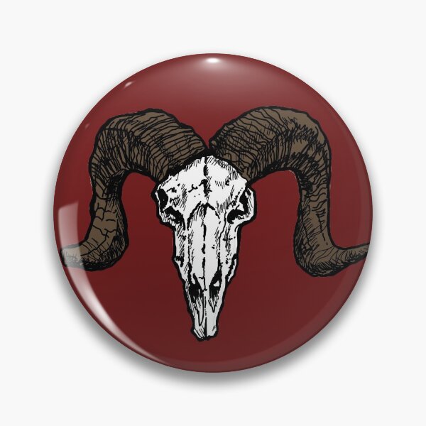 Item preview, Ram Skull Graphic Illustration designed and sold by WhatWhatDesigns.