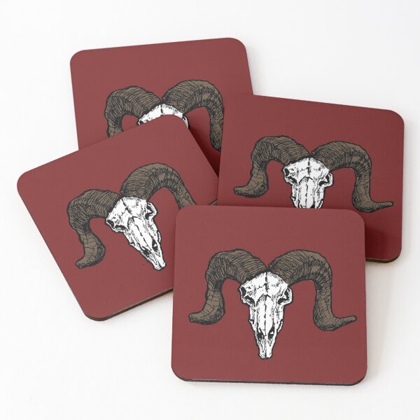 Item preview, Ram Skull Graphic Illustration designed and sold by WhatWhatDesigns.