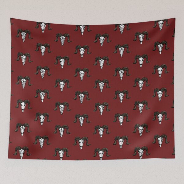 Item preview, Ram Skull Graphic Illustration designed and sold by WhatWhatDesigns.