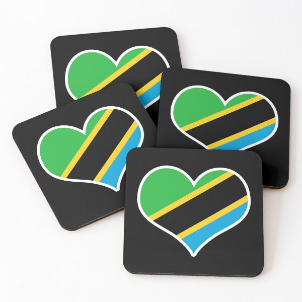 Item preview, Tanzania Flag Heart designed and sold by PKHalford.