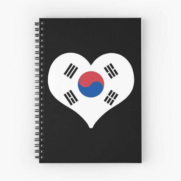 Item preview, South Korea Flag Heart designed and sold by PKHalford.