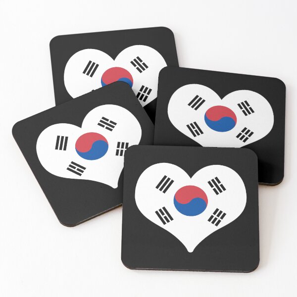 Item preview, South Korea Flag Heart designed and sold by PKHalford.