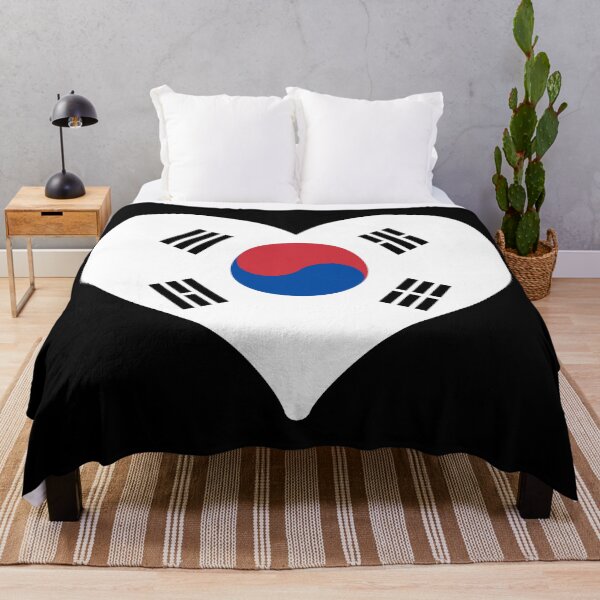 Item preview, South Korea Flag Heart designed and sold by PKHalford.