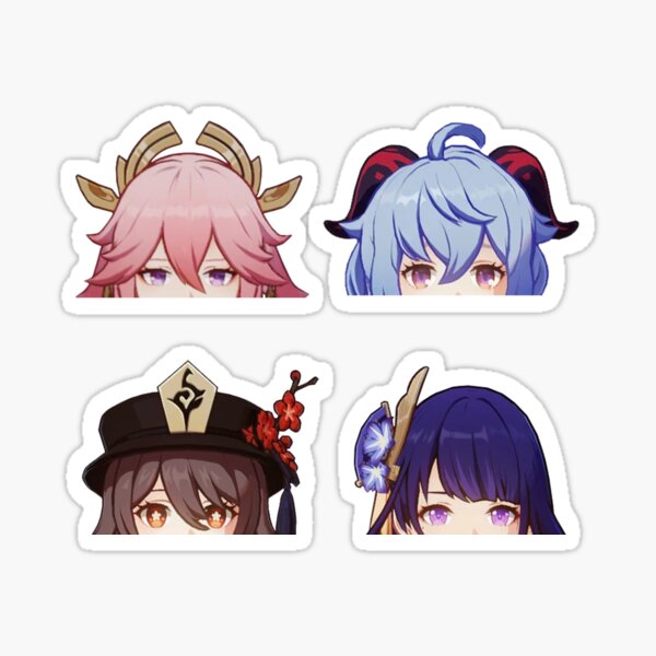 Genshin peekers Sticker