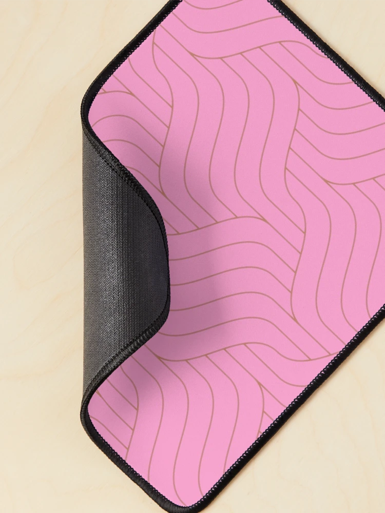 Thumbnail 2 of 5, Mouse Pad, Pink Cable Knit Pattern- Pattern designed and sold by Lisa Thomas.