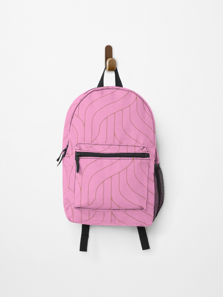 Thumbnail 1 of 3, Backpack, Pink Cable Knit Pattern- Pattern designed and sold by Lathomas1.