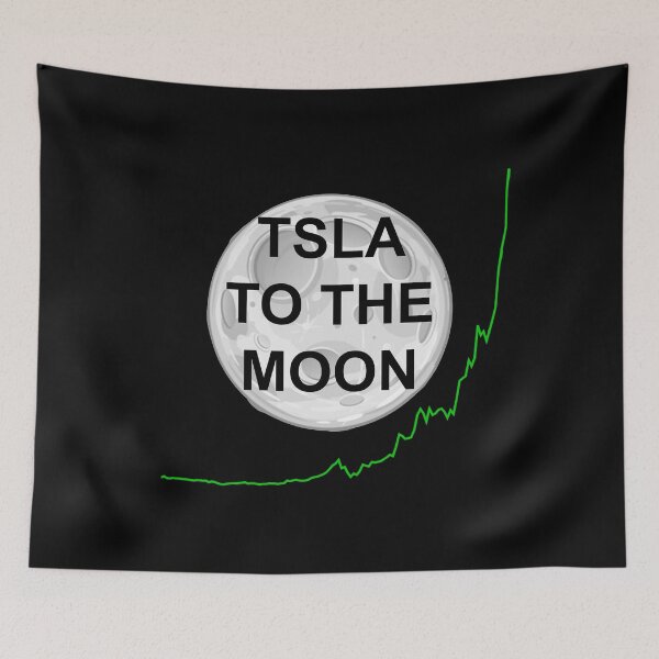 Item preview, TSLA to the Moon designed and sold by LightningJelly.