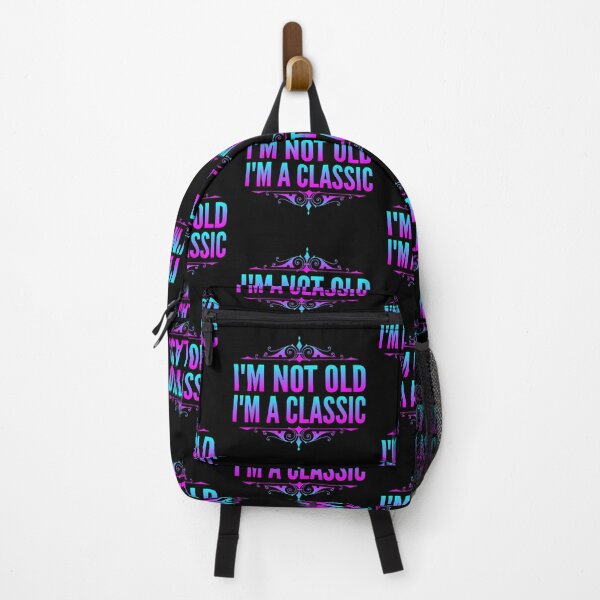 Item preview, I'm Not Old I'm A Classic Turquoise Magenta Typography Funny Quotes in Normal Style designed and sold by Vasabi88.