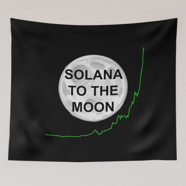 Item preview, Solana to the Moon designed and sold by LightningJelly.