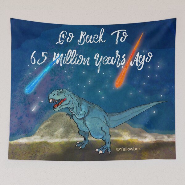 Item preview, Go Back to 65 Million Years Ago - Yellowbox ink painting designed and sold by twyellowbox.