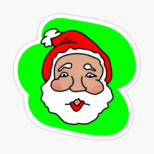Papa Christmas - Christmas Art Sticker
