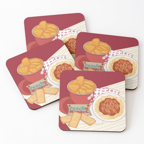 Item preview, Jollibee Chickenjoy | Spaghetti | Peach Mango Pie | Fast Food | Illustration | Kitchen Print | Wall Art | Poster | Gift | designed and sold by SmashingInkster.