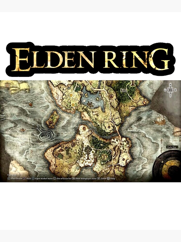 The Elden Ring Game Map Premium Matte Vertical Poster Designed & Sold ...