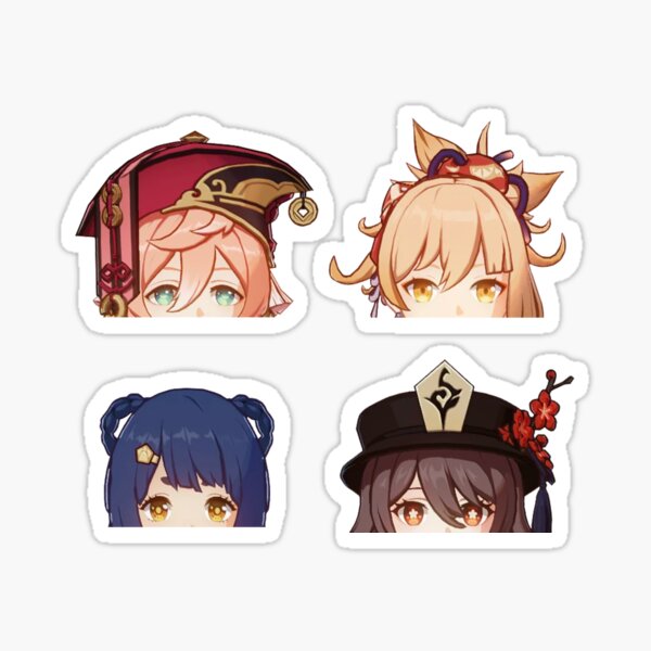 Item preview, Pyro Genshin peekers designed and sold by -Azuki-.