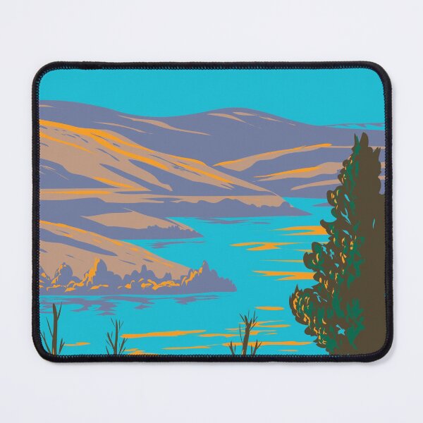 Item preview, Bear Lake State Park Along the Shore of Rendezvous Beach Utah USA WPA Poster Art designed and sold by patrimonio.