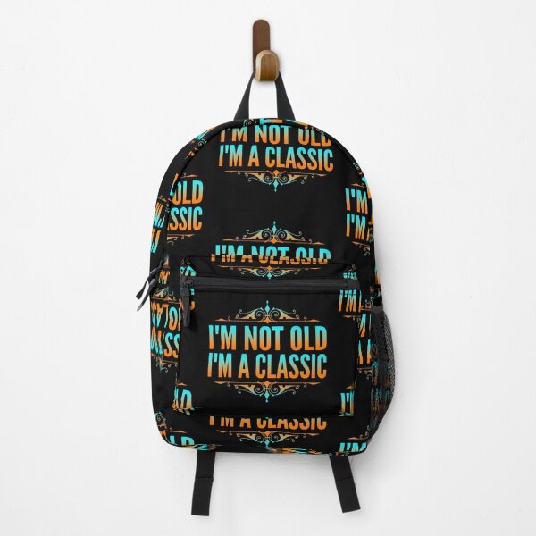Item preview, I'm Not Old I'm A Classic Turquoise Orange Typography Funny Quotes or Phrase in Normal Style designed and sold by Vasabi88.