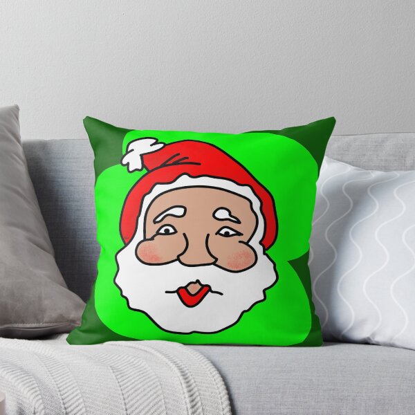 Papa Christmas - Christmas Art Throw Pillow