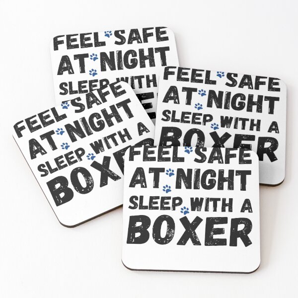 Item preview, Feel Safe At Night Sleep With A Boxer - Dog Lovers designed and sold by Krysanthe.