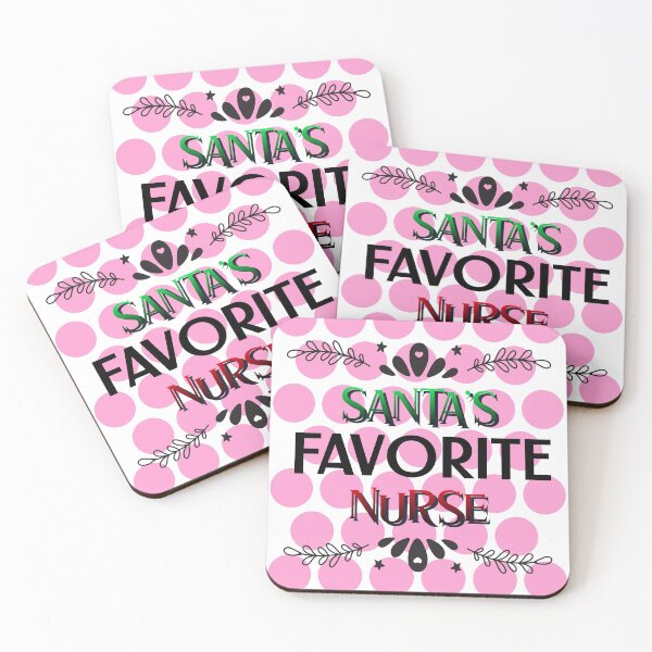 Item preview, SANTA'S FAVORITE NURSE T-SHIRT/STICKER designed and sold by BestCoolStuff.