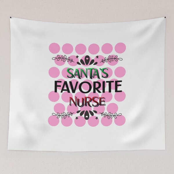 Item preview, SANTA'S FAVORITE NURSE T-SHIRT/STICKER designed and sold by BestCoolStuff.