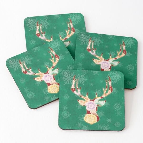 Item preview, Peony deer T2: Minhwa-Korean traditional/folk art designed and sold by minsillust.