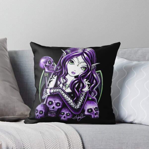 Item preview, Belladonna Gothic Purple Skull Hada designed and sold by Myka Jelina.