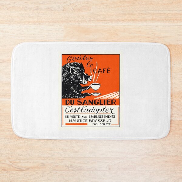 Item preview, Wild Boar Coffee Antique Belgian Vintage Poster designed and sold by retrographics.