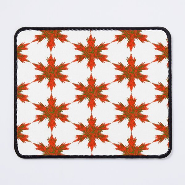Item preview, Xmas Red Green Rose Snowflakes Star by Iritof designed and sold by iritof.