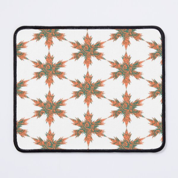 Item preview, Xmas Salmon Teal Rose Snowflakes Star by Iritof designed and sold by iritof.