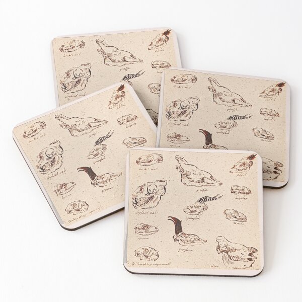 Item preview, Calligraphy and Animal Skulls 1 designed and sold by KatarinaNavane.