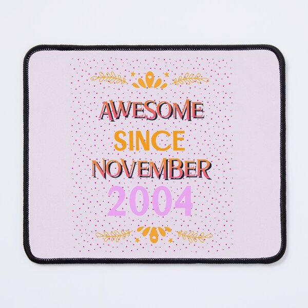 Item preview, AWESOME SINCE NOVEMBER 2004 T-SHIRT  designed and sold by BestCoolStuff.