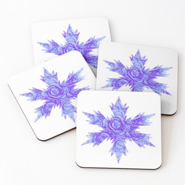 Item preview, Xmas Lavender purple Rose Snowflakes Star by Iritof designed and sold by iritof.
