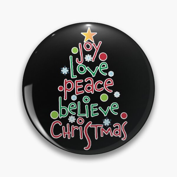 Item preview, Joy Love Peace Believe Christmas designed and sold by roboticaldad.