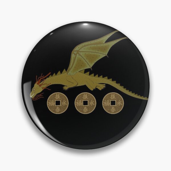 Item preview, Dragon and lucky coins for Prosperity Wealth Abundance designed and sold by Ocymvi.