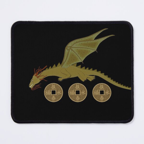 Item preview, Dragon and lucky coins for Prosperity Wealth Abundance designed and sold by Ocymvi.